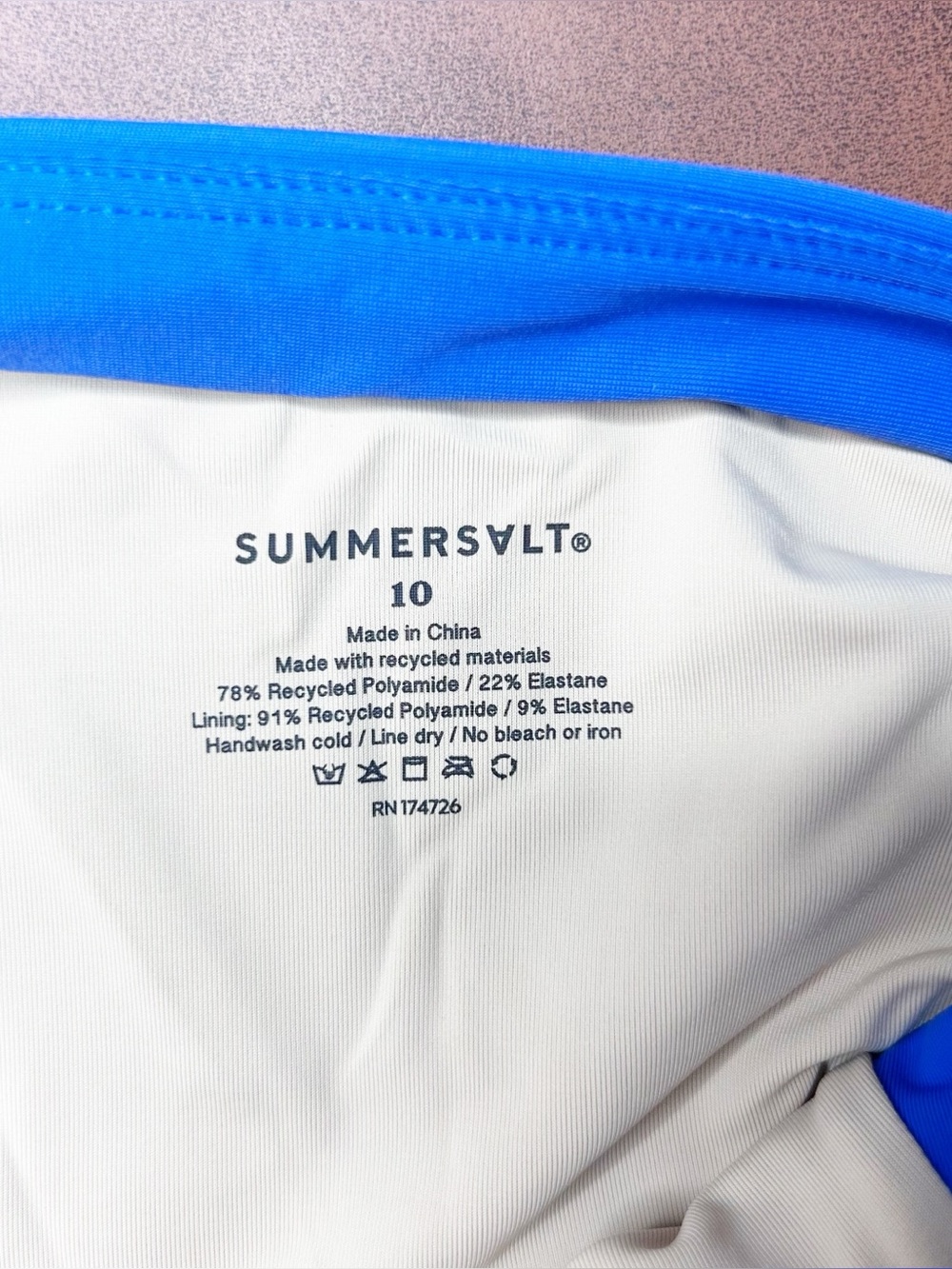 Summersalt Ruched One Piece Swimsuit (10) - Picture 4 of 5